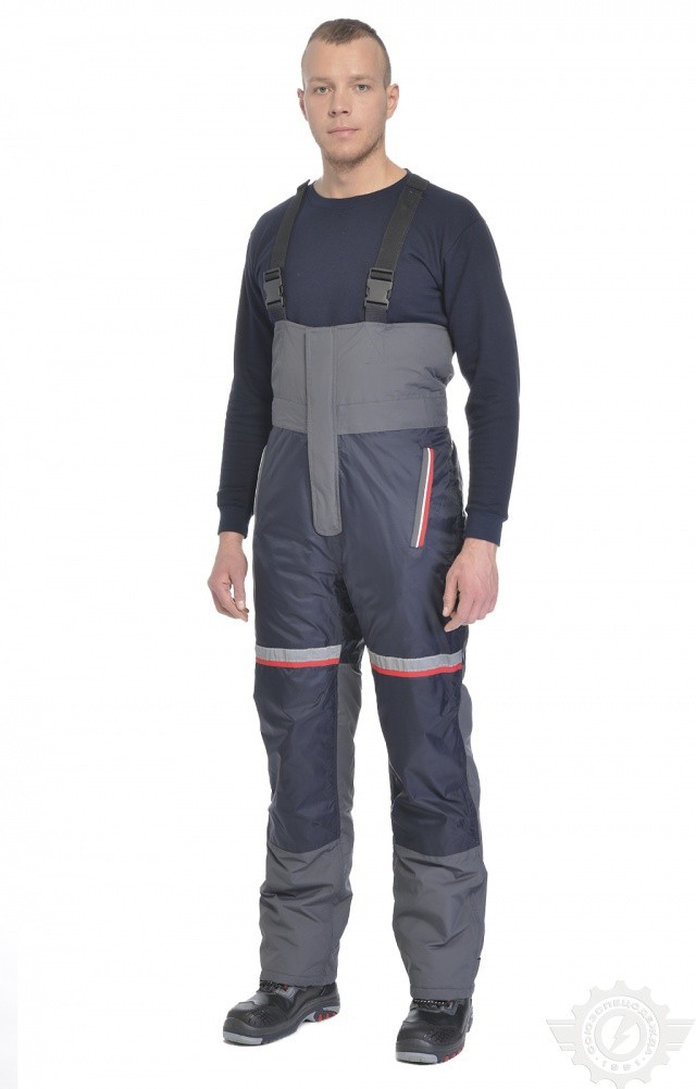 60883 Полукомбинезон "Байкал" зимний с СВП  Зимняя спецодежда  размер 52-54/170-176 