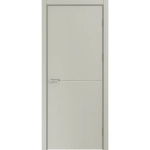 Дверь межкомнатная глухая Николь 70x210 см эмаль цвет шелк с замком и без петель 89464676 STLM-2055622