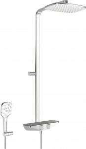 Oras 7590U-15 Смеситель с верхним душем rain shower 7590U-15 Esteta Хром/Серый