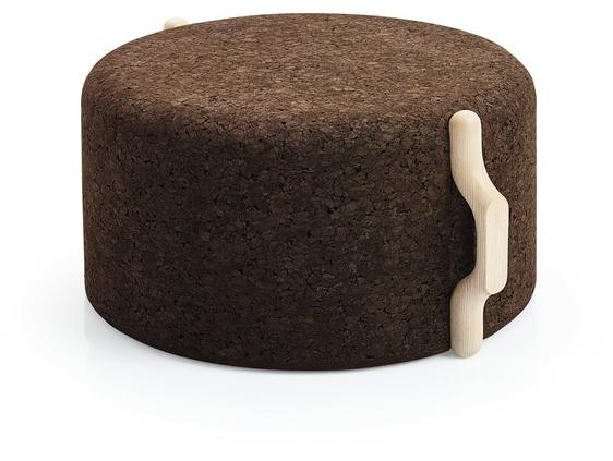 BlackCork Круглый пуф из пробки Omega sun-id-1493845 - Вид №3
