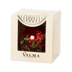 91983317 Елочная игрушка Valma 91551 8 см x 8 см красный STLM-1377527