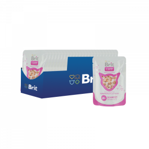 ПР0021332*24 Корм для кошек Care Морской лещ конс. пауч 80г (упаковка - 24 шт) Brit