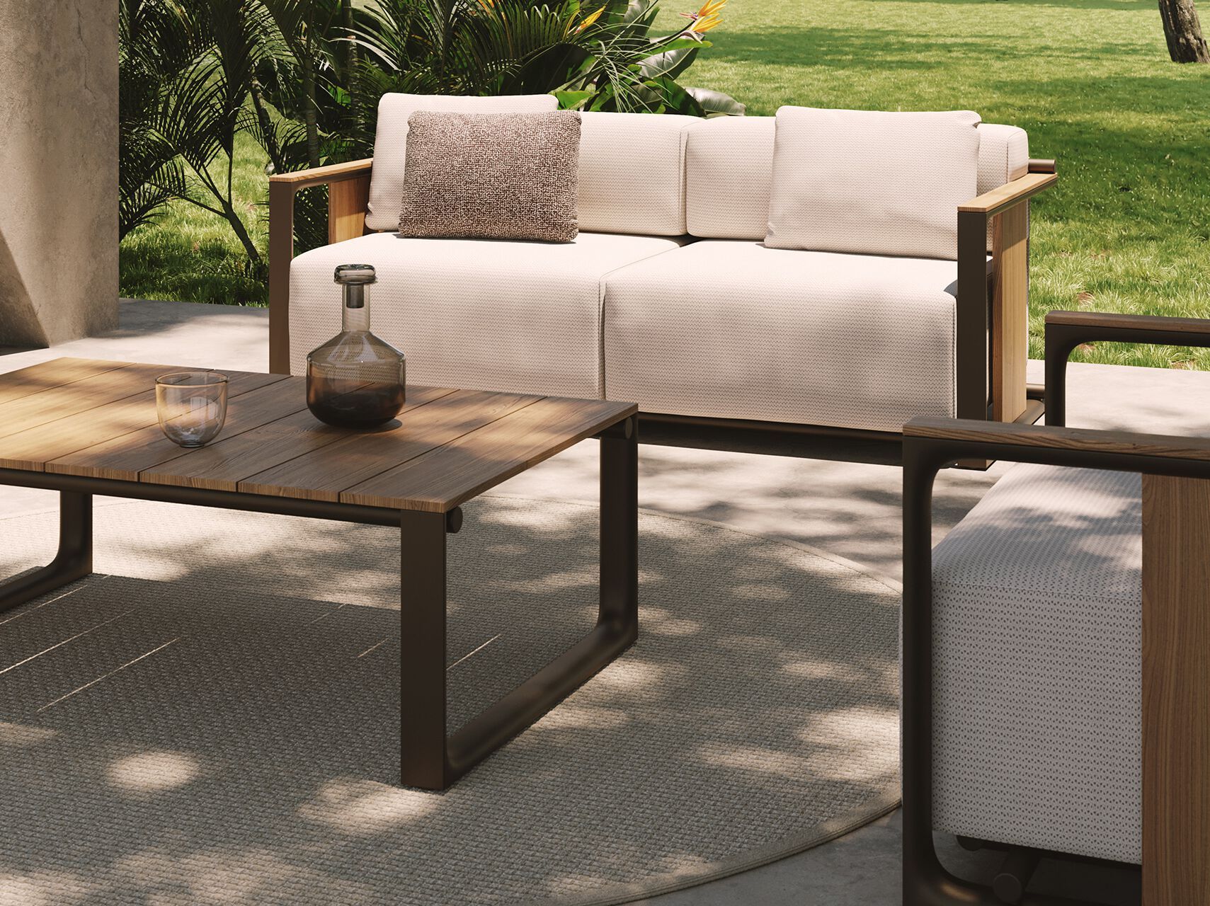 Ткань сад диван Vondom Тулум ARCH-00089131 - Вид №2