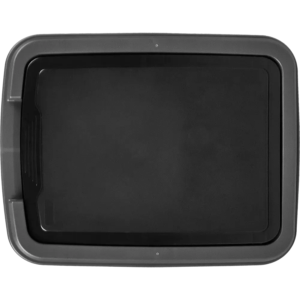 Бак для мусора Delinia с откидной крышкой 50 л полипропилен цвет черный STLM-2013143 - Вид №3