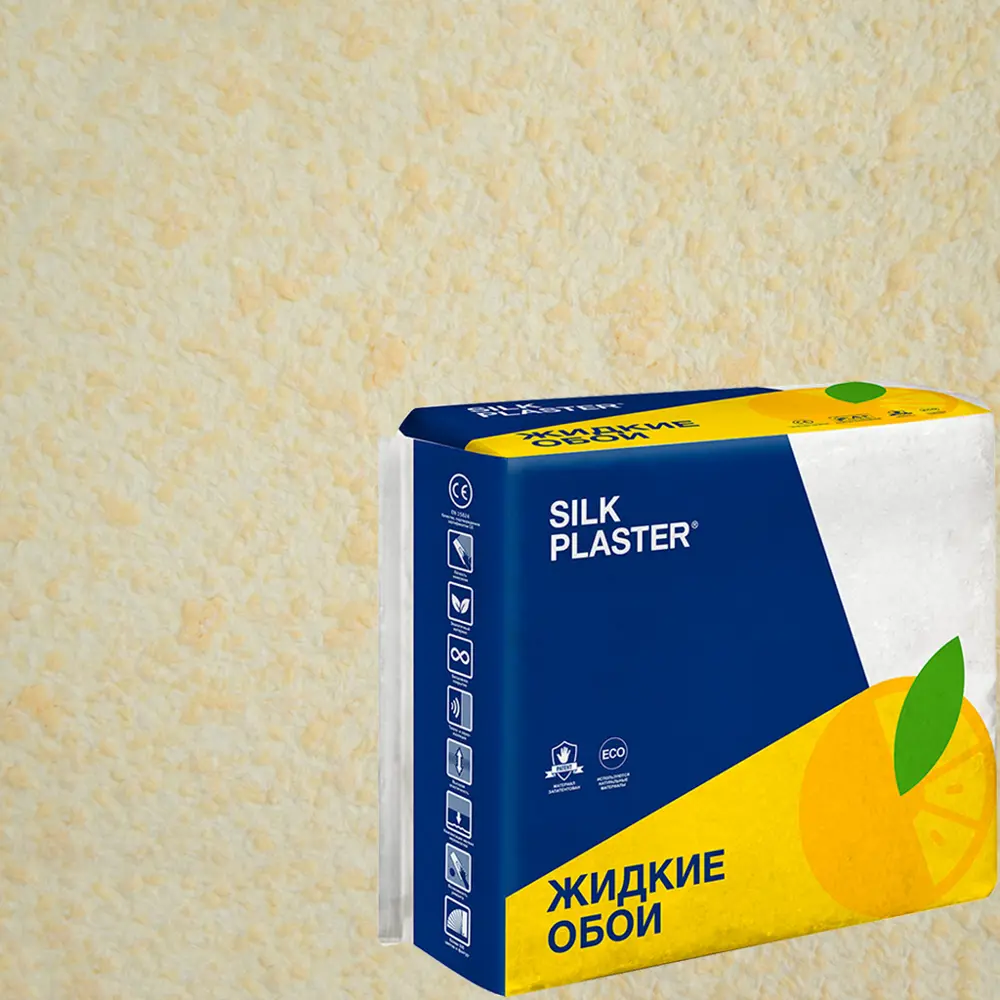 Жидкие обои Silk Plaster Absolute А202 0.743 кг цвет светло-желтый 82736064 STLM-2074171 