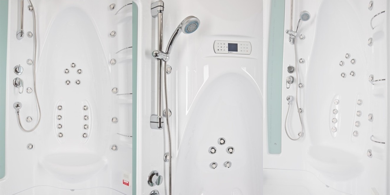 Душевая кабина Aquanet Taiti 110x110 с паром и г/м, прозрачное стекло 172282 - Вид №2