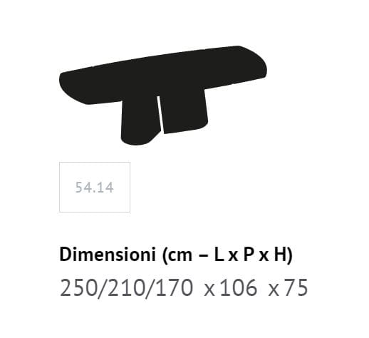 Supermarmo столешница из нержавеющей стали с выдвижным столом Bontempi Casa KIMONO ARCH-00136906 - Вид №3