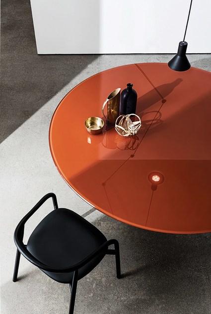 Sovet italia Круглый стеклянный стол Totem sun-id-1456653 - Вид №2