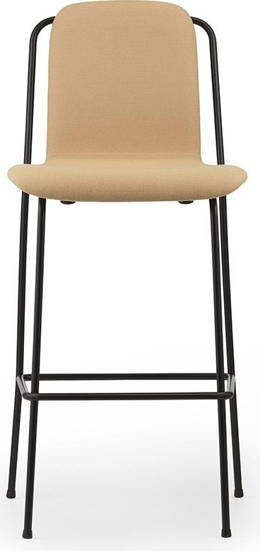 601999 Барный стул , 75 см, полная обивка, черная сталь / Synergy Normann Copenhagen Studio - Вид №1