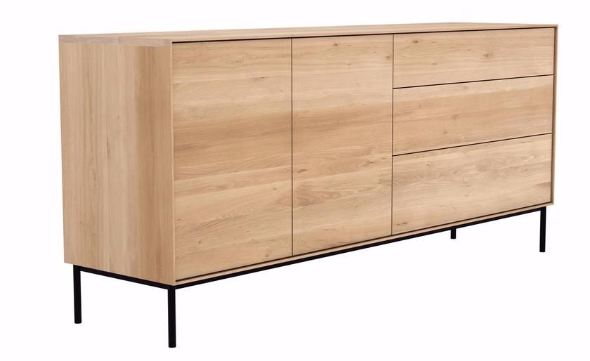 Ethnicraft Комод из дуба с распашными дверцами и ящиками Oak whitebird 051468 - Вид №1