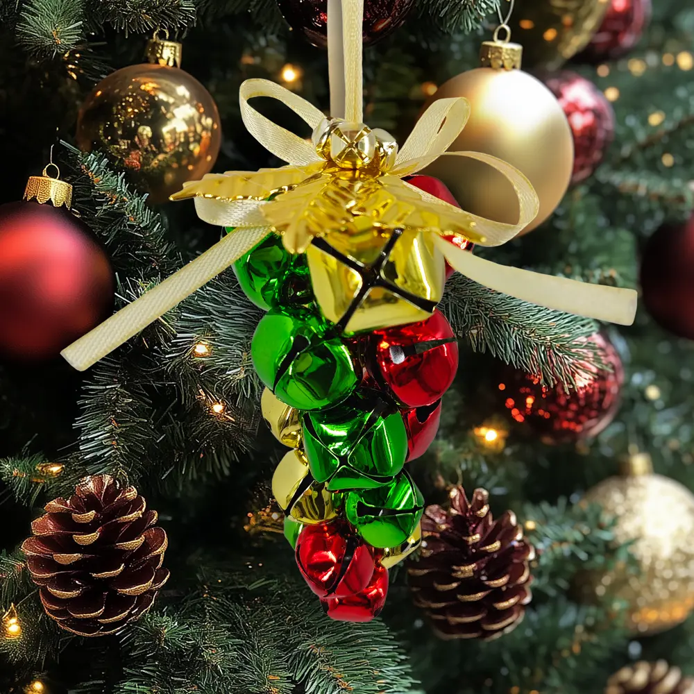 89381644 Украшение елочное «Гроздь», 14x7.5 см, цвет красно-зеленый STLM-1496320 Santreyd  - Вид №2