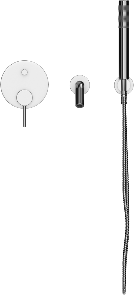 D419-S Однорычажный смеситель для ванны с ручным душем