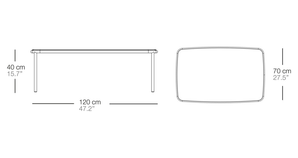 Низкий стол Teja 120x70x40 Bivaq sun-id-1986055 - Вид №4