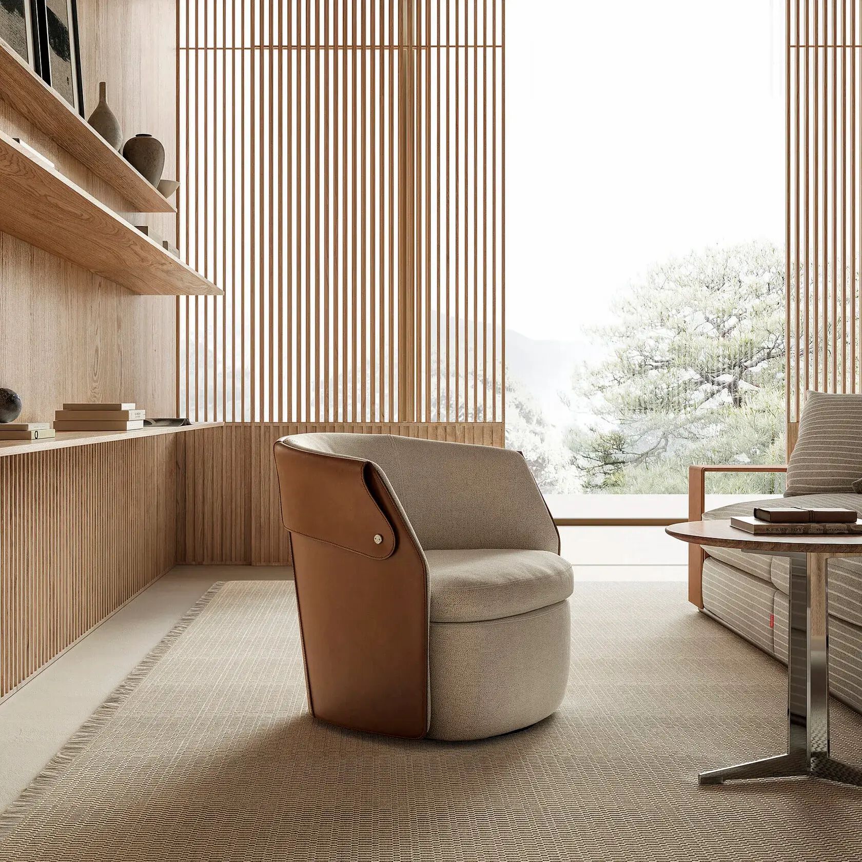 Вращающееся кресло с подлокотниками Flexform Оззи ARCH-00135268 - Вид №4