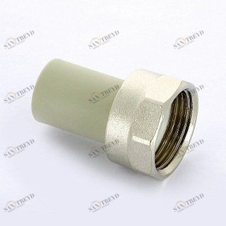 Переходник 20х3/4" латунный с накидной гайкой FV-PLAST 225021