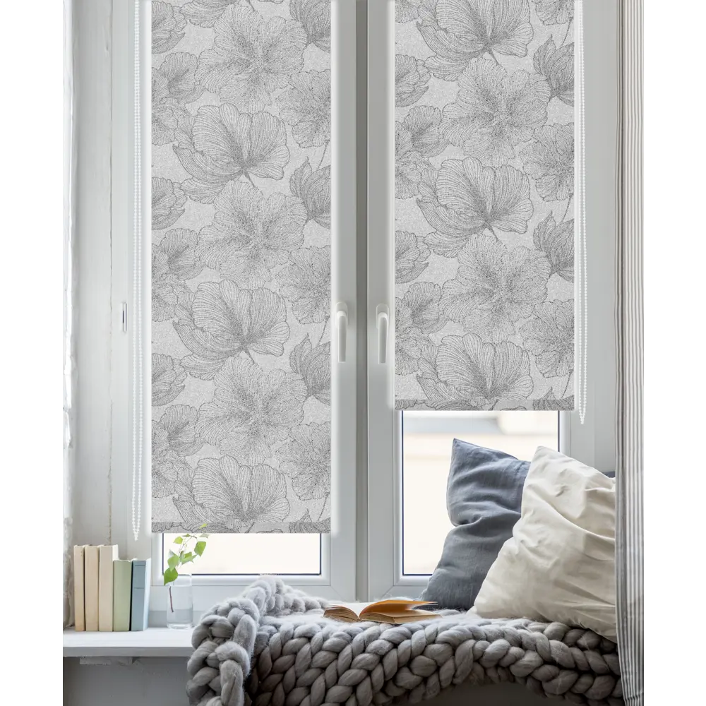 Штора рулонная Nature 180x175 см серая GARDEN STLM-2183362 - Вид №6