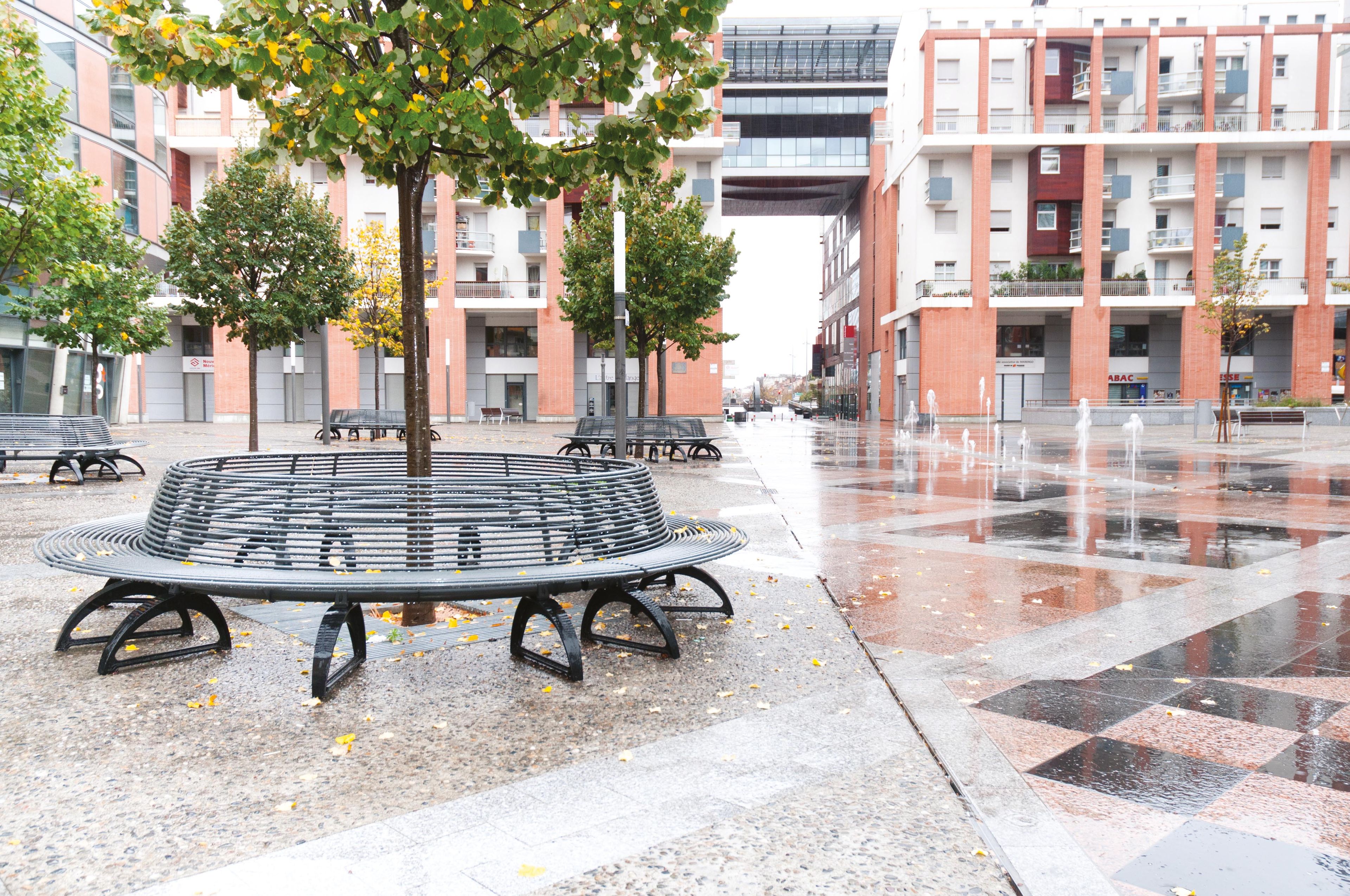 Стальная изогнутая секционная скамья Metalco Libre ARCH-00124854 - Вид №4