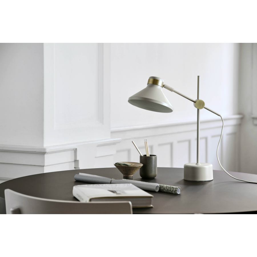 Лампа настольная MR, D19 см, серо-коричневая матовая Frandsen 2275330011 - Вид №1