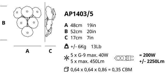 Serip Аппликация из бронзы ручной работы Nenufar Ap1403/5 - Вид №3