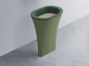 AMLA65-MU+AMPILO-AV+AMCOLO-AG Раковина Amedeo Ovale отдельностоящая cielo Enjoy + Amedeo