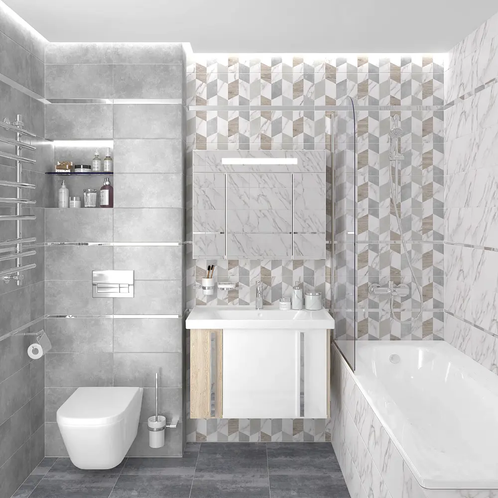 90533035 Керамическая плитка laparet 00-00-5-08-00-01-2678 40x20см 1.2 м² цвет мультиколор, цена за упаковку STLM-0947117