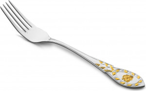 10666761 Русские самоцветы Вилка десертная Русские самоцветы, серебро 925 Серебро 925