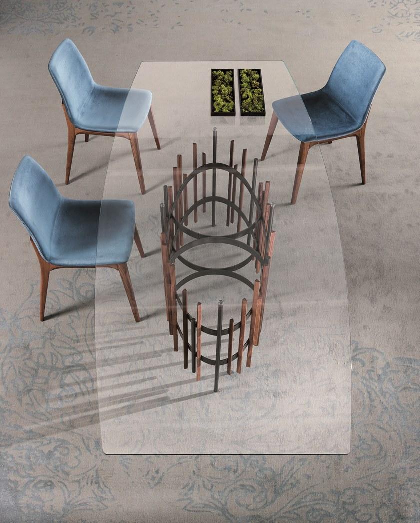 Pacini & Cappellini Обеденный стол из дерева и стекла Tube sun-id-1446996 - Вид №1