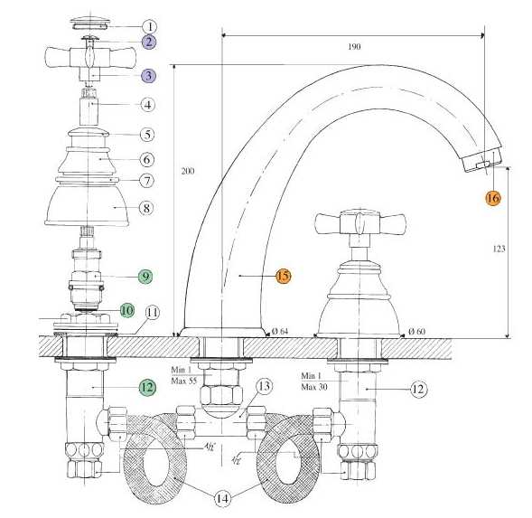606940KK18 Смеситель Bandini Old England Santreyd - Вид №1