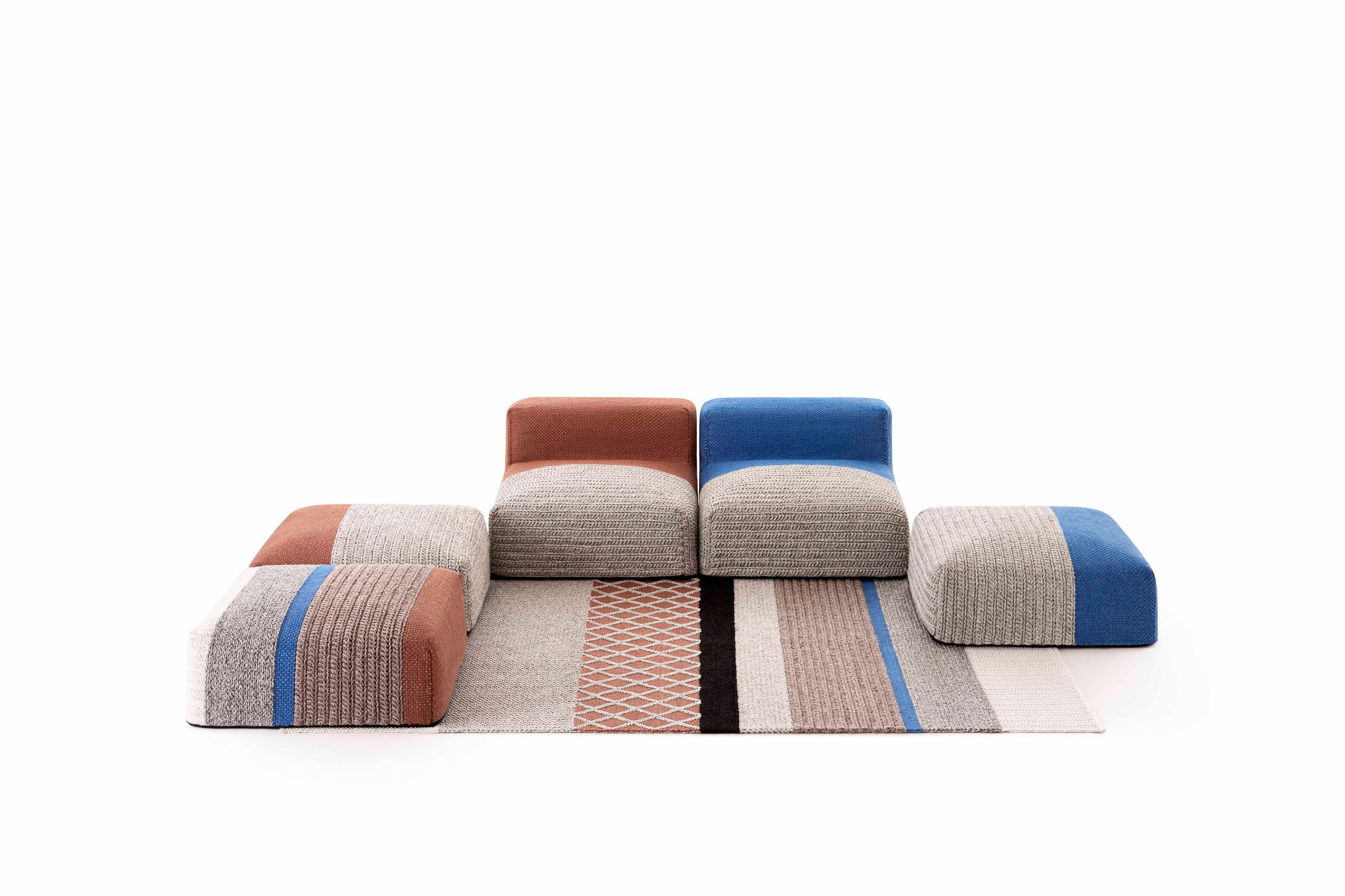 Переработанный ПЭТ квадратный садовый пуфик GAN Mangas Outdoor ARCH-00036754 - Вид №10