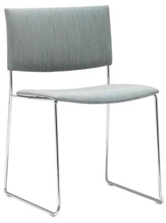 Andreu World Штабелируемый стул на салазках, технополимер, с открытой спинкой Sit Si1201 - Вид №5