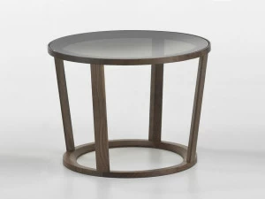 i 4 Mariani Низкий круглый стеклянный журнальный столик Niky