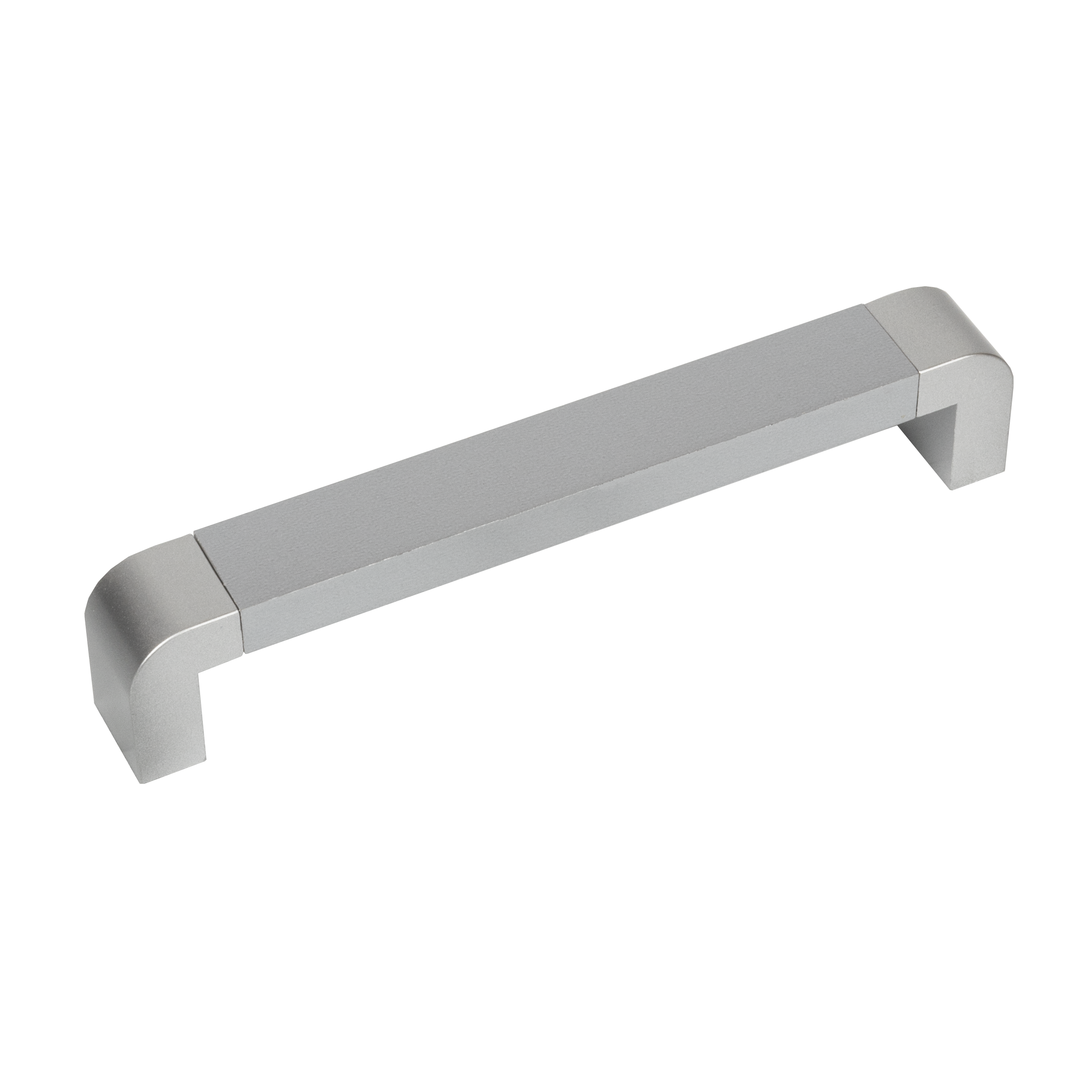 86728215 Ручка-скоба C-38 пластик 96 мм цвет серебро STLM-0070982 Santreyd 