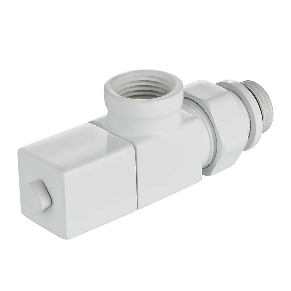 Набор вентилей для радиатора Royal Thermo Cube 1/2" осевой цвет белый 89353154 STLM-2081420  - Вид №2