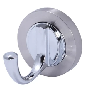 Крючок одинарный с основанием, металл, цвет никель