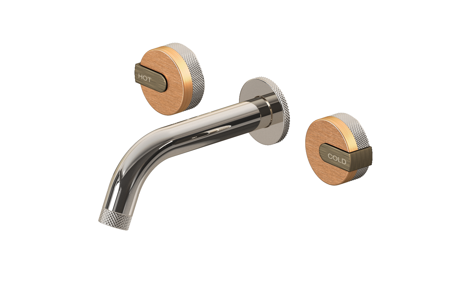 E-11530-R1BRG-L1VBB-PN Смеситель для умывальника из 19,1см носикем (внешняя часть) GRAFF MOD+