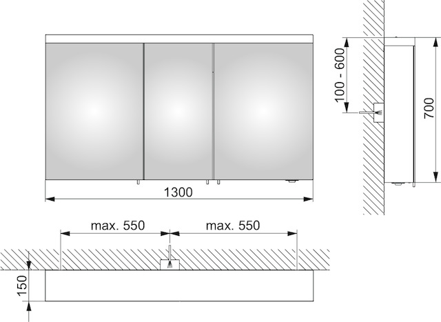 24205171301 Зеркальный шкаф KEUCO Royal Reflex.2 - Вид №2