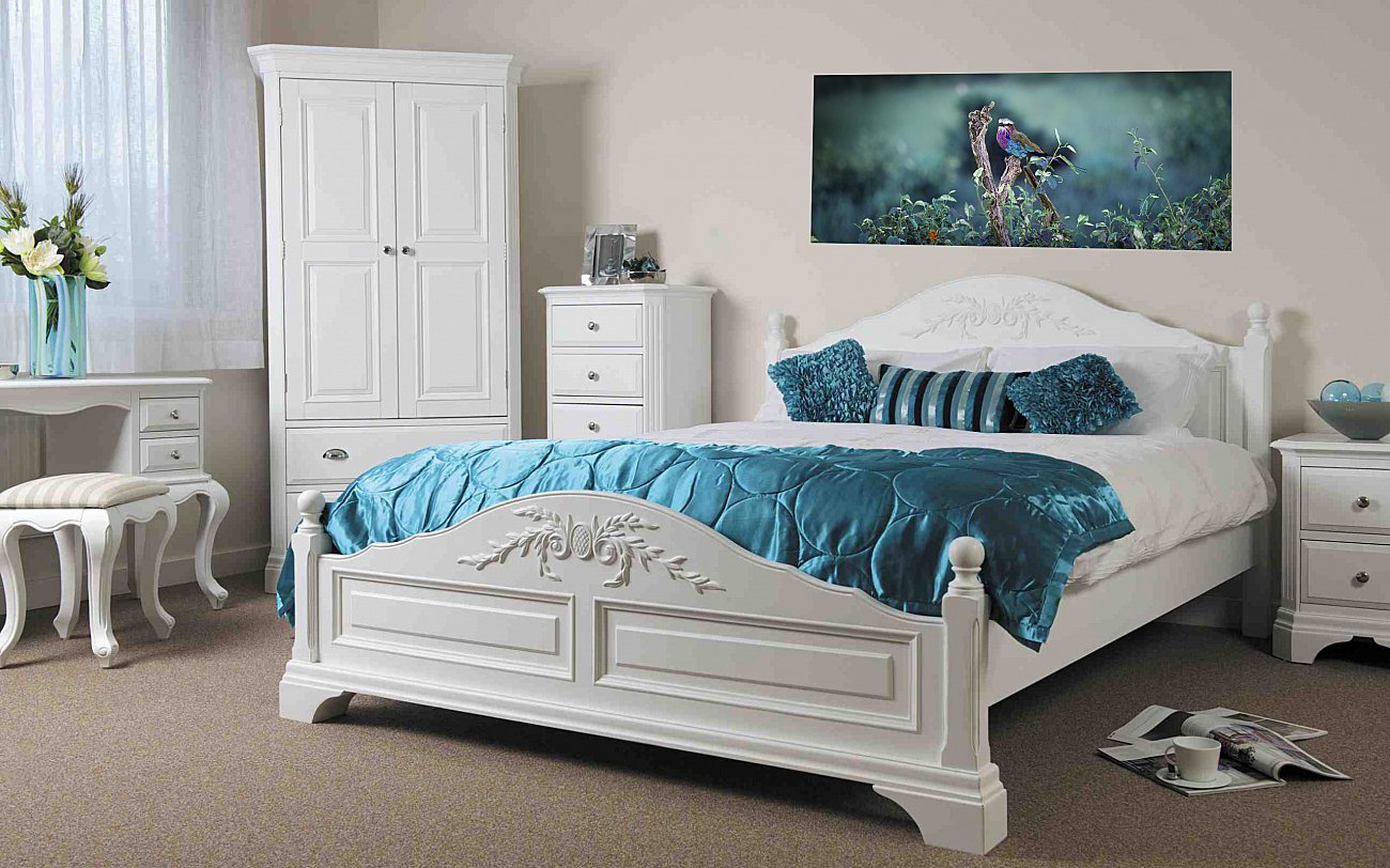 Фотокартина 93х40 см "Сиреневогрудая сизоворонка" PANKOVSKY STUDIO ПЛАСТИФИКАЦИЯ 015930 Голубой;черный  - Вид №1