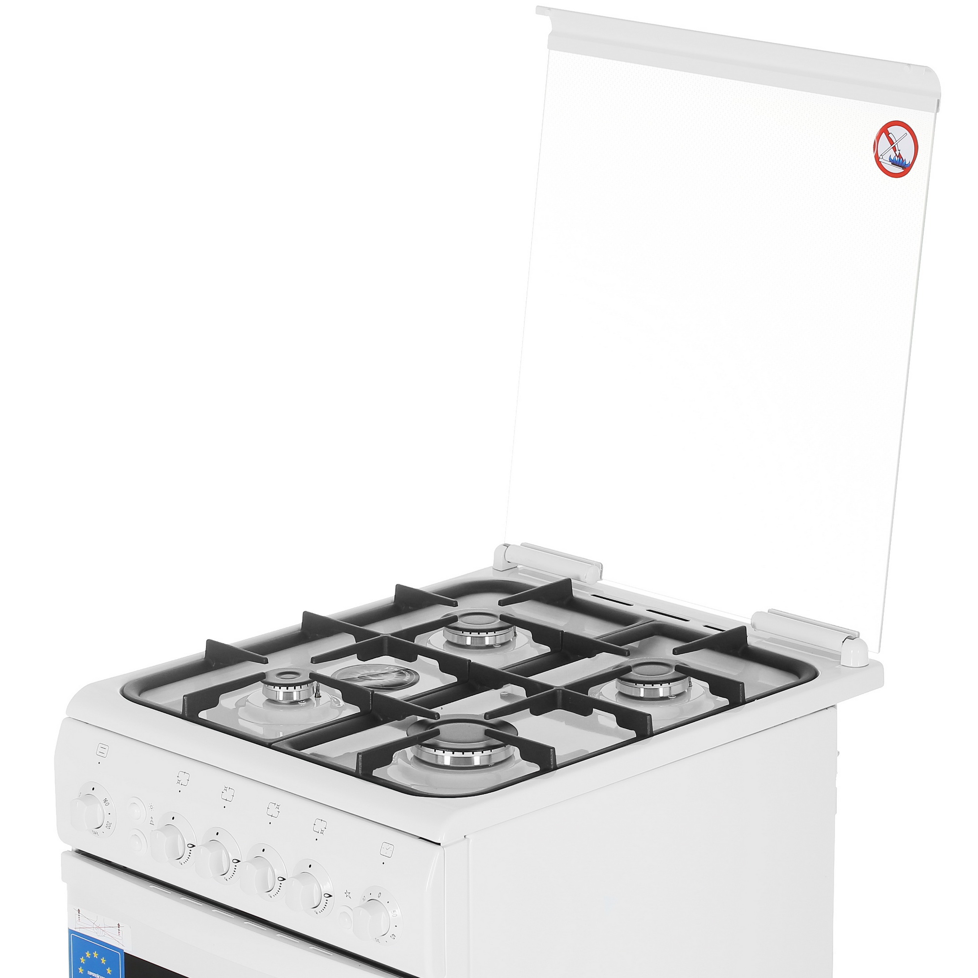 8164046 Газовая плита De Luxe 506040.11Г (КР) ЧР белый STDN-0046508 - Вид №7