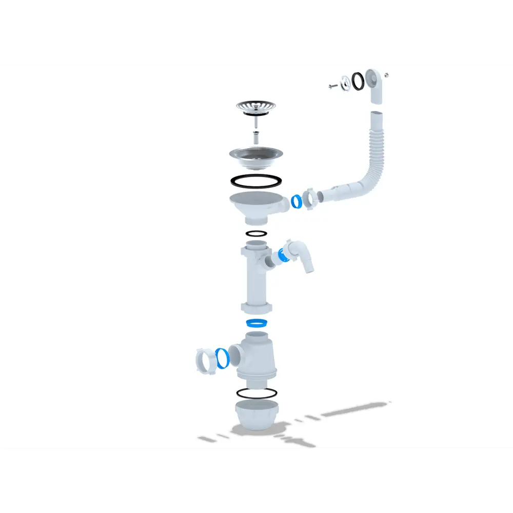 Мойка кухонная ЭКО-М М-09 с боковым крылом, мраморная композит, светло-бежевая 89347422 Мойка врезная STLM-0877789 - Вид №4