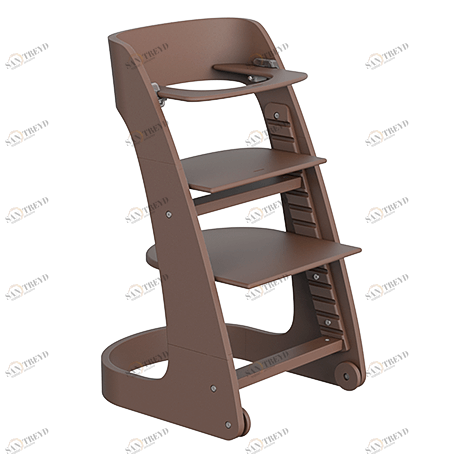 Стульчик-трансформер коричневый Chair ELLIPSE ELLIPSECHAIR 257742 Коричневый Santreyd 