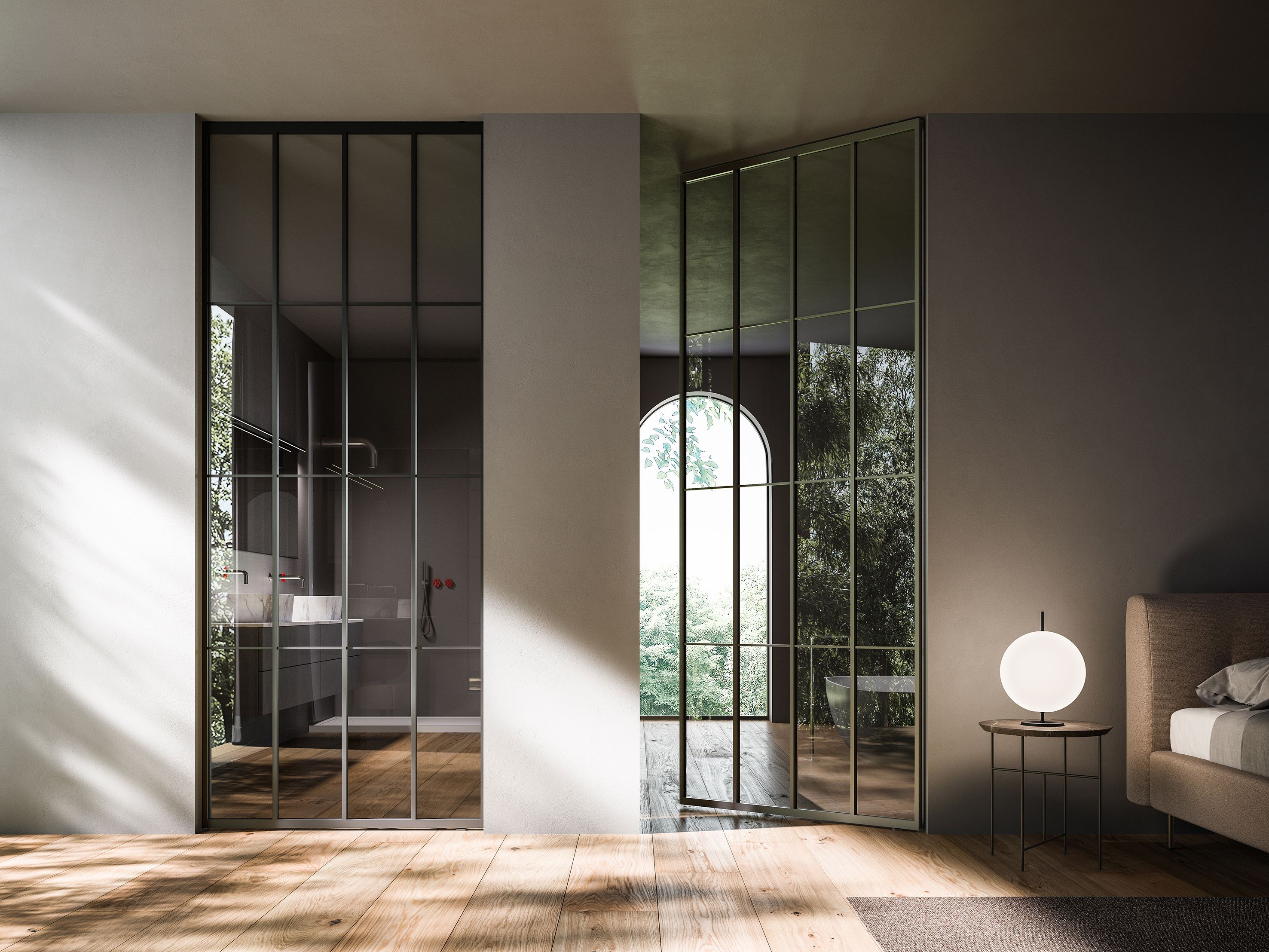 Передвижная стена / дверь из алюминия и стекла ADL Japo ARCH-00033653 - Вид №1