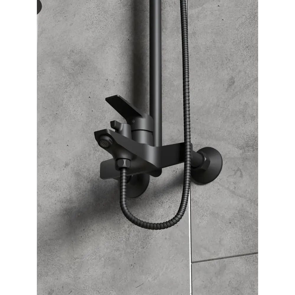 Душевая система Esko Marburg черная с 3 режимами распыления 89385949 STLM-1451884 - Вид №3