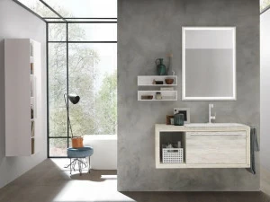 Archeda Тумба под умывальник из дерева с вешалкой для полотенец Wood