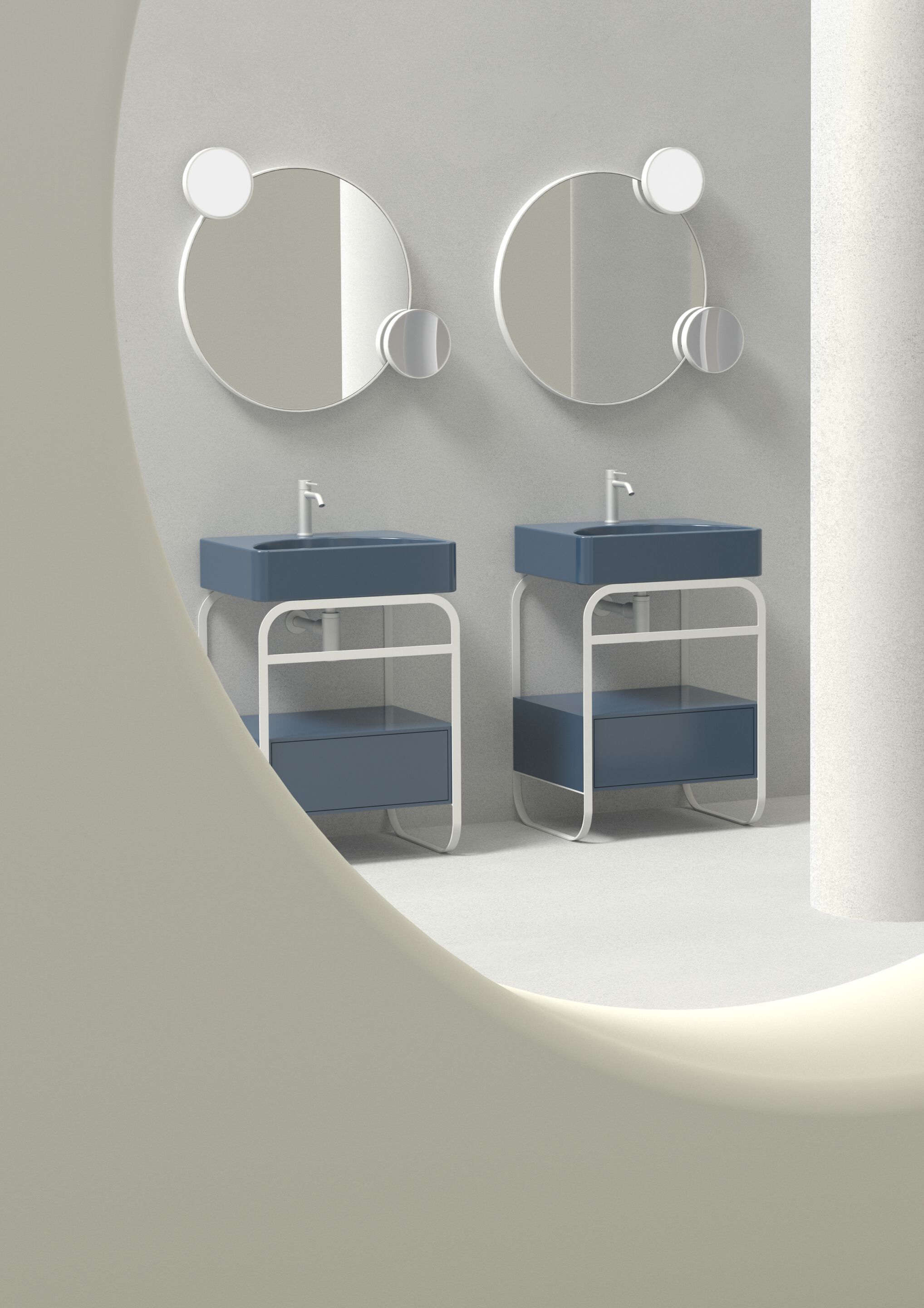 Керамический одиночный умывальник Alice Ceramica Lunaris ARCH-00128231 - Вид №4