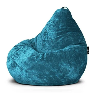 91470686 Кресло-мешок Goodpoof XXL 85x125x85 см вельвет цвет бирюзовый STLM-1406645