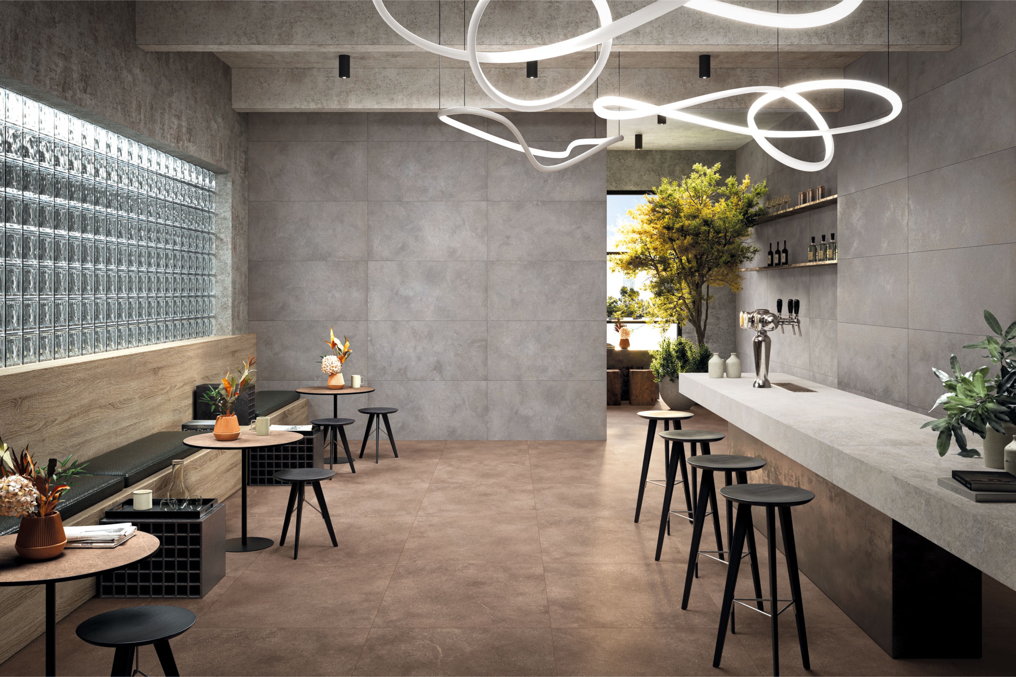 Пол / облицовка керамогранита с цементным эффектом для внутреннего и наружного применения Ceramiche Refin Concrete Look ARCH-00078277 - Вид №7