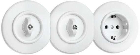 THPG Одинарная пластиковая электрическая розетка  176400  - Вид №5