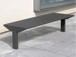 Скамья из нержавеющей стали без спинки