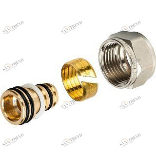 Евроконус 16х2,0х1/2 аксиальный для труб PE-X/AL/PE-X 4 уплотнения STOUT SFC0022001620