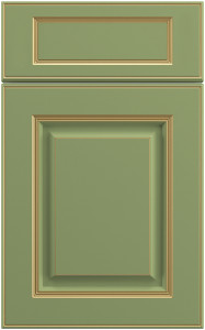 Фасады для кухни Патина Фрезеровка «Этьен+» 802 Зеленый SIST3095-7044